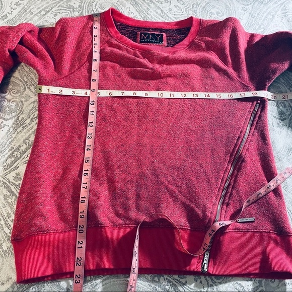 Andrew Marc pink zipper Sweatshirt~M - Picture 6 of 8